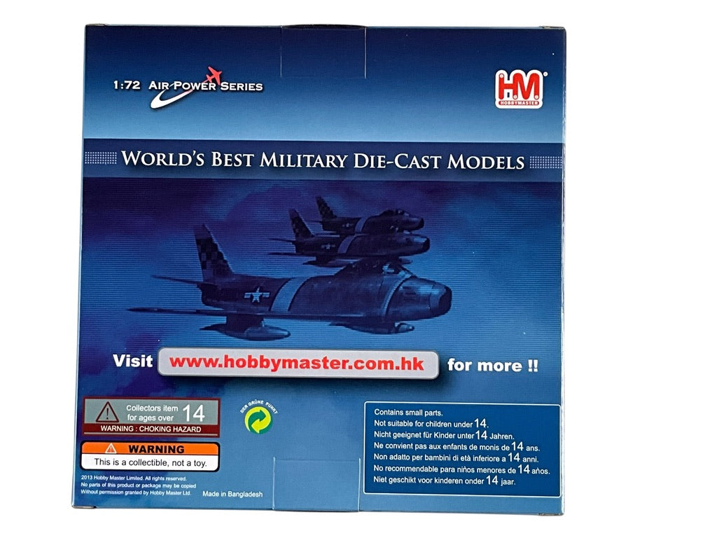 1/72 HobbyMaster (HA4325) North American F-86E (Canadair CL13 Sabre Mk.6) Sabre (23483) "Skylancers" Aerobatic Display Team R.C.A.F. 1956 (Limited Edition)
