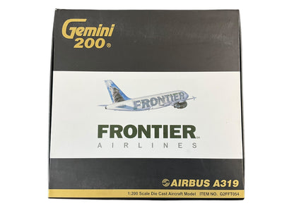 1/200 Genini200 (G2FFT054) Airbus A319 (N901FR) "CargoDawg" Howling Wolf Tail Frontier Airlines (Limited Edition) 2008 Release