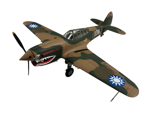 1/48 Franklin Mint/Armour (B11B628/98501) Curtiss P40 WarHawk (108) flown by WWII AVG "Ace" David Lee "Tex" Hill 2nd Pursuit Squadron "Flying Tigers" Chinese Nationalist Army Air Force (limited Edition)
