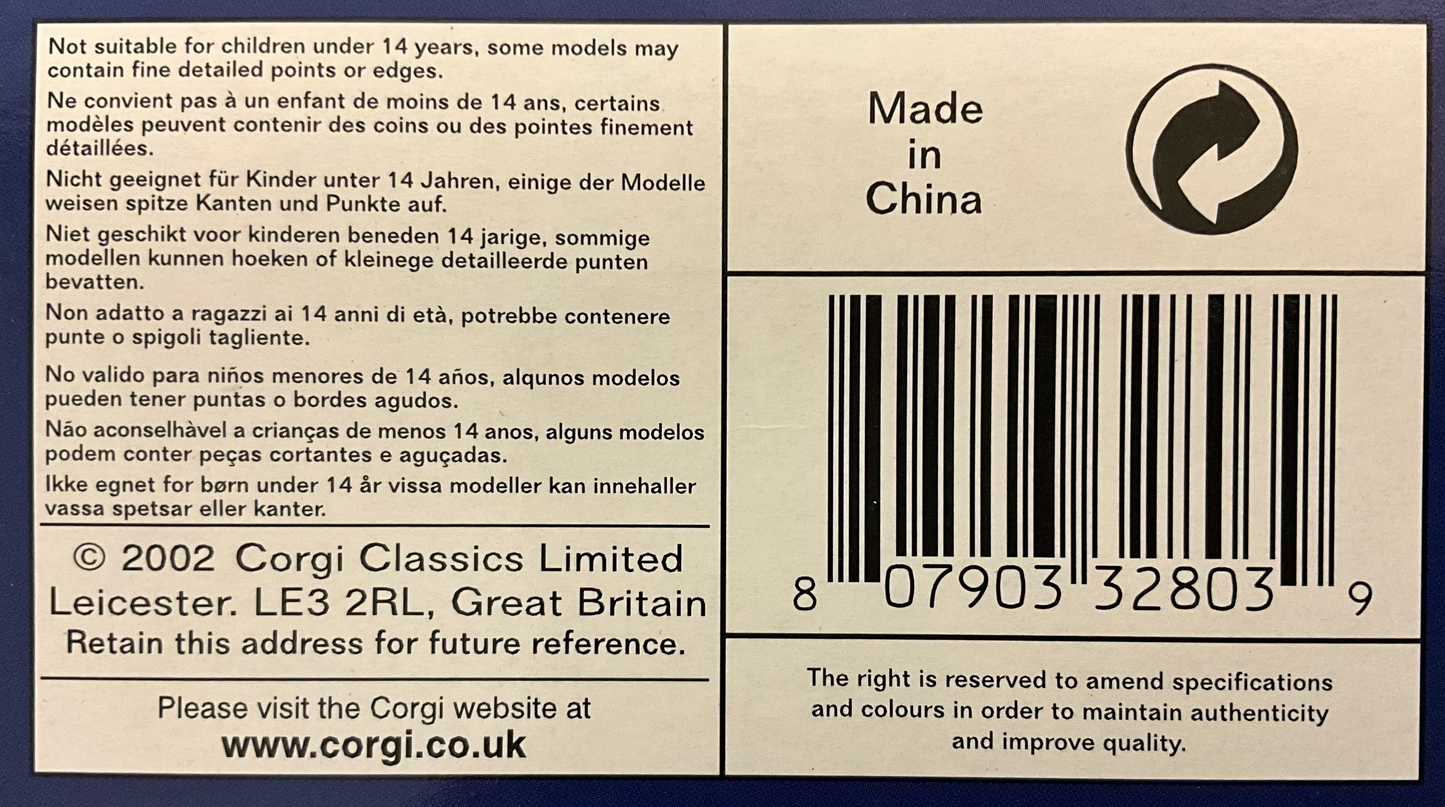 1/72 Corgi (AA32803) DeHavilland Mosquito NF Mk.II (TW-Z / DZ726) flown by F/O Harry White D.F.C & F/O Michael Allen D.F.C., No.141 Sqdn R.A.F. (Limited Edition #4784 of Only 5400)