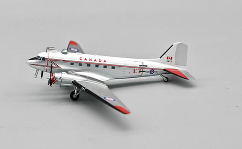 1/200 Inflight200 (IFDC3RCAF33) Douglas C47 Dakota (12933) 1980's "Polished Aluminum, White & Day Glo Lightning Bolt Livery" Canadian Armed Forces (Limited Edition of ONLY 180)