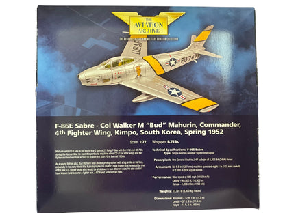 1/72 Corgi (US35804) North American F86E Sabre (12747) f"Honest John" lown by Col. Walker "Bud" Mahurin (5+1/2 Kills) CMD, 4th FW, Kimpo, South Korea, 1952 (Limited Edition #1227 of 1710)