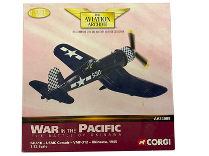 1/72 Corgi (AA33009) Vought F4U-1D Corsair (530) flown by 1st LT. M.O. Chance, Okinawa 1945 VMF-312 U.S.M.C. (limited Edition #1984 of Only 2400)