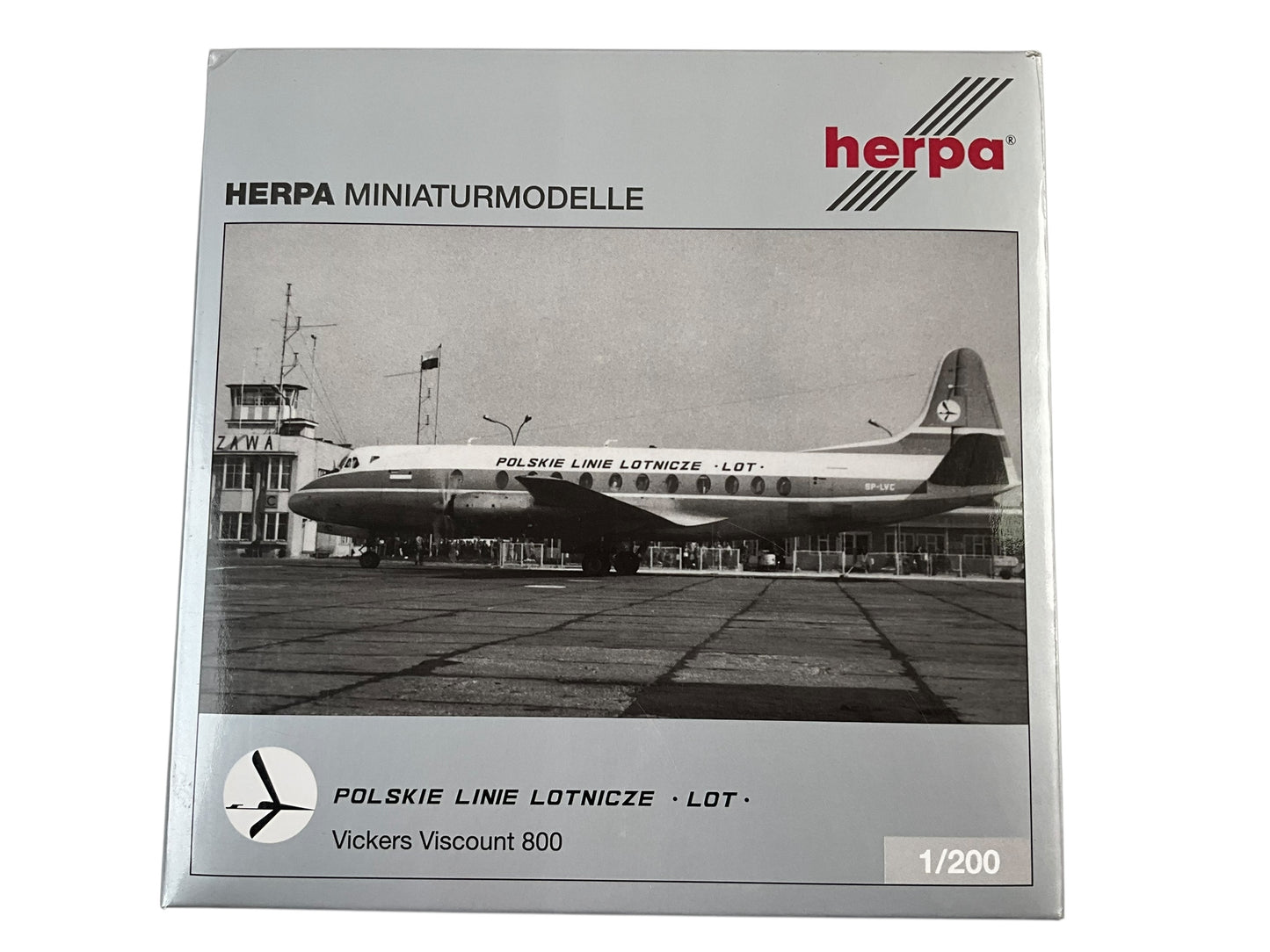 1/200 HERPA (HE554657) Vickers Viscount V804 (SP-LVC) LOT Polish Airlines 1962-1967