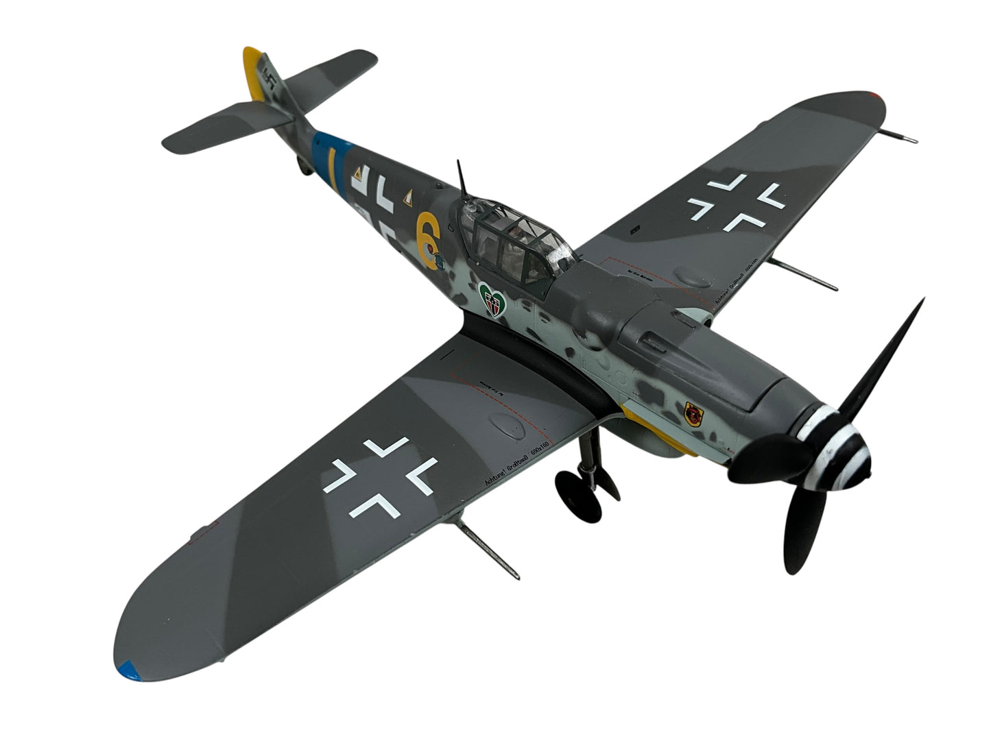 1/72 Witty Wings (WTW72-003-007) Messerschmitt Bf109G-6 (Yellow 6) flown by Obfw. Heinrich Bartels, II/J27, JG54, WWII, Drittes Reich, Luftwaffe (Limited Edition)