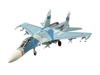 1/72 (Witty Wings) Sky Guardians (WTW-72-014-007) Sukhoi SU27 Flanker-B (Blue 38) "Evil Eye" 3-Tone Blue Splinter Pattern Camo, Russian Air Force (Limited Edition)