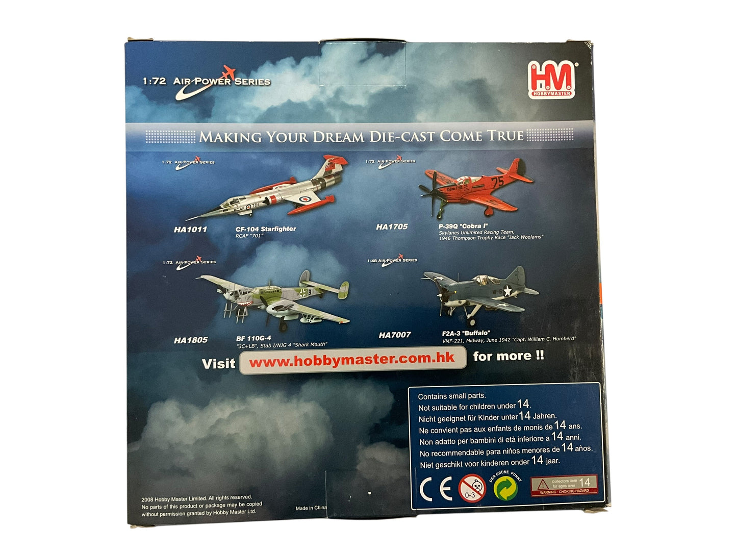 1/72 HobbyMaster (HA2101) North American F100D Super Sabre (053604) flown by Lt.Col. Harold E. Comstock July 1966 Bien Hoa AB, South Vietnam 481st TFS 27th TFW, U.S.A.F. (Limited Edition of 2500)