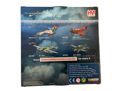 1/72 HobbyMaster (HA2101) North American F100D Super Sabre (053604) flown by Lt.Col. Harold E. Comstock July 1966 Bien Hoa AB, South Vietnam 481st TFS 27th TFW, U.S.A.F. (Limited Edition of 2500)