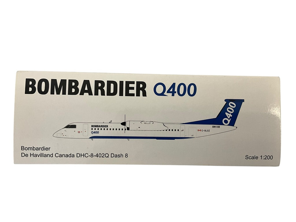 1/200 JC Wings (XX2989) Bombardier Q400 (DeHaviland Canada DHC-8-402Q Dash 8) C-GLOZ Bombardier (Limited Edition) 2018 Release