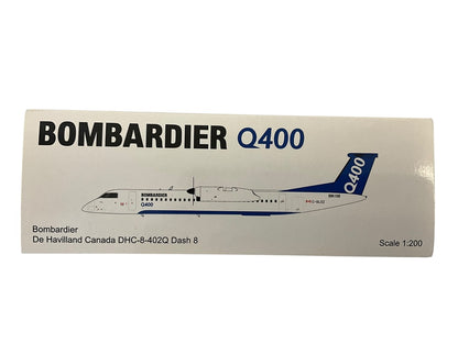 1/200 JC Wings (XX2989) Bombardier Q400 (DeHaviland Canada DHC-8-402Q Dash 8) C-GLOZ Bombardier (Limited Edition) 2018 Release