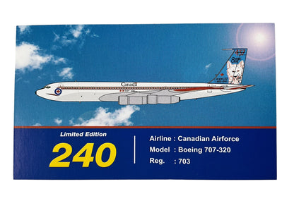 1/200 INFLIGHT200 (IF-70048) BOEING (B707-347C) CC-137 437(T) "Husky" Sqn CANADIAN ARMED FORCES 1970-1997 (Limited Edition #152 of Only 240)