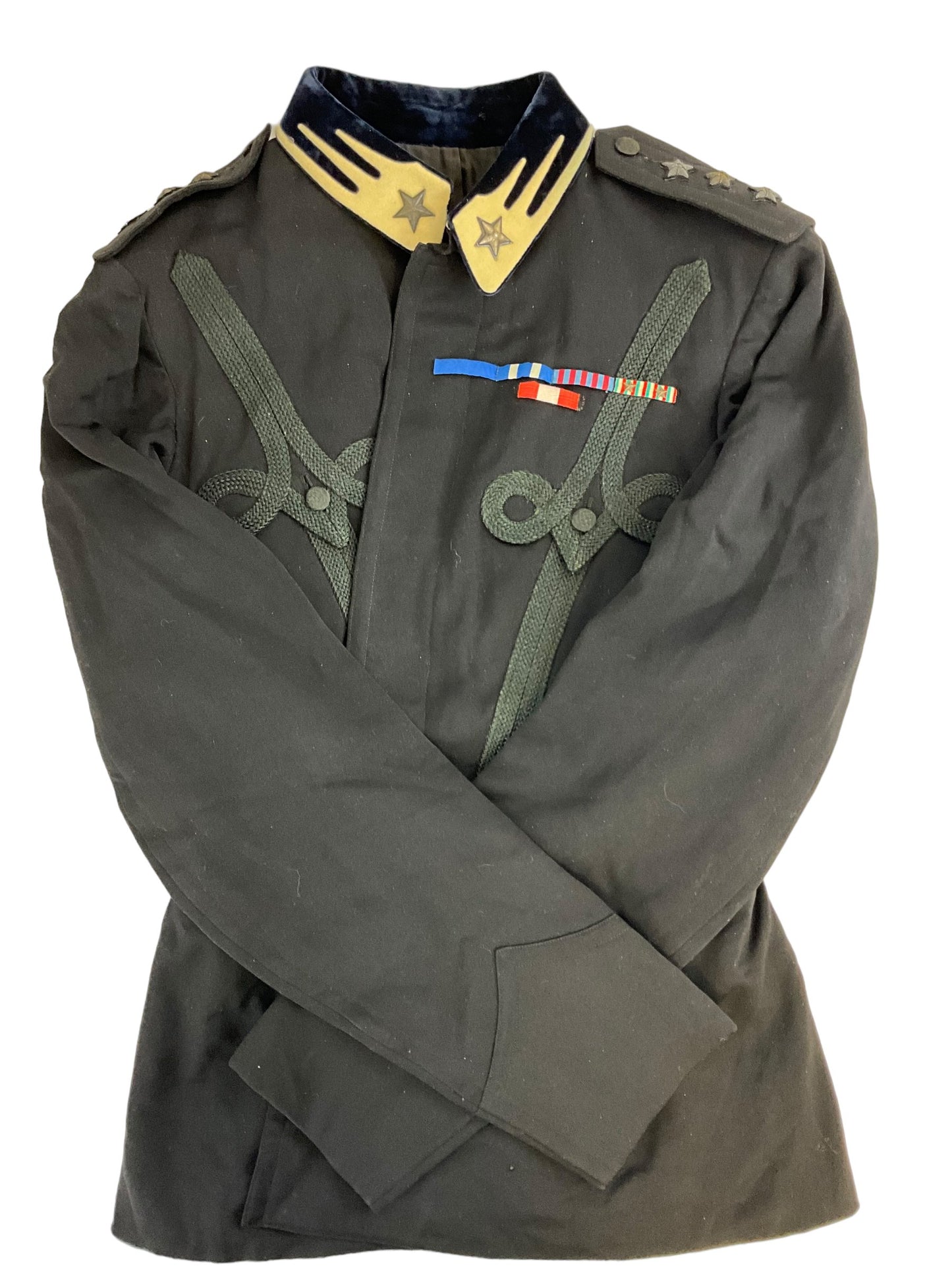 WW1 Italian Italy Black Officers Patrol Tunic Jacket with Ribbon Bar