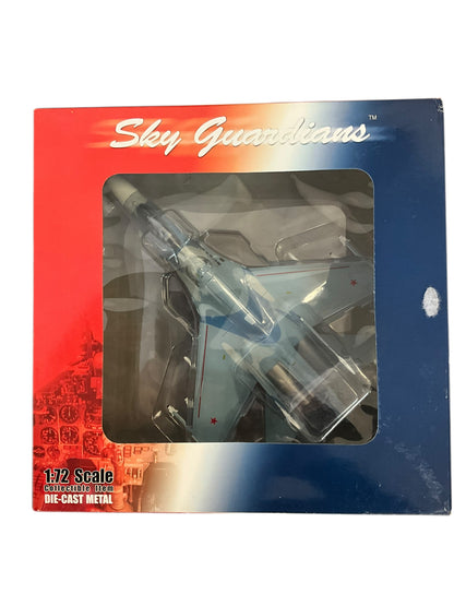 1/72 (Witty Wings) Sky Guardians (WTW-72-014-007) Sukhoi SU27 Flanker-B (Blue 38) "Evil Eye" 3-Tone Blue Splinter Pattern Camo, Russian Air Force (Limited Edition)
