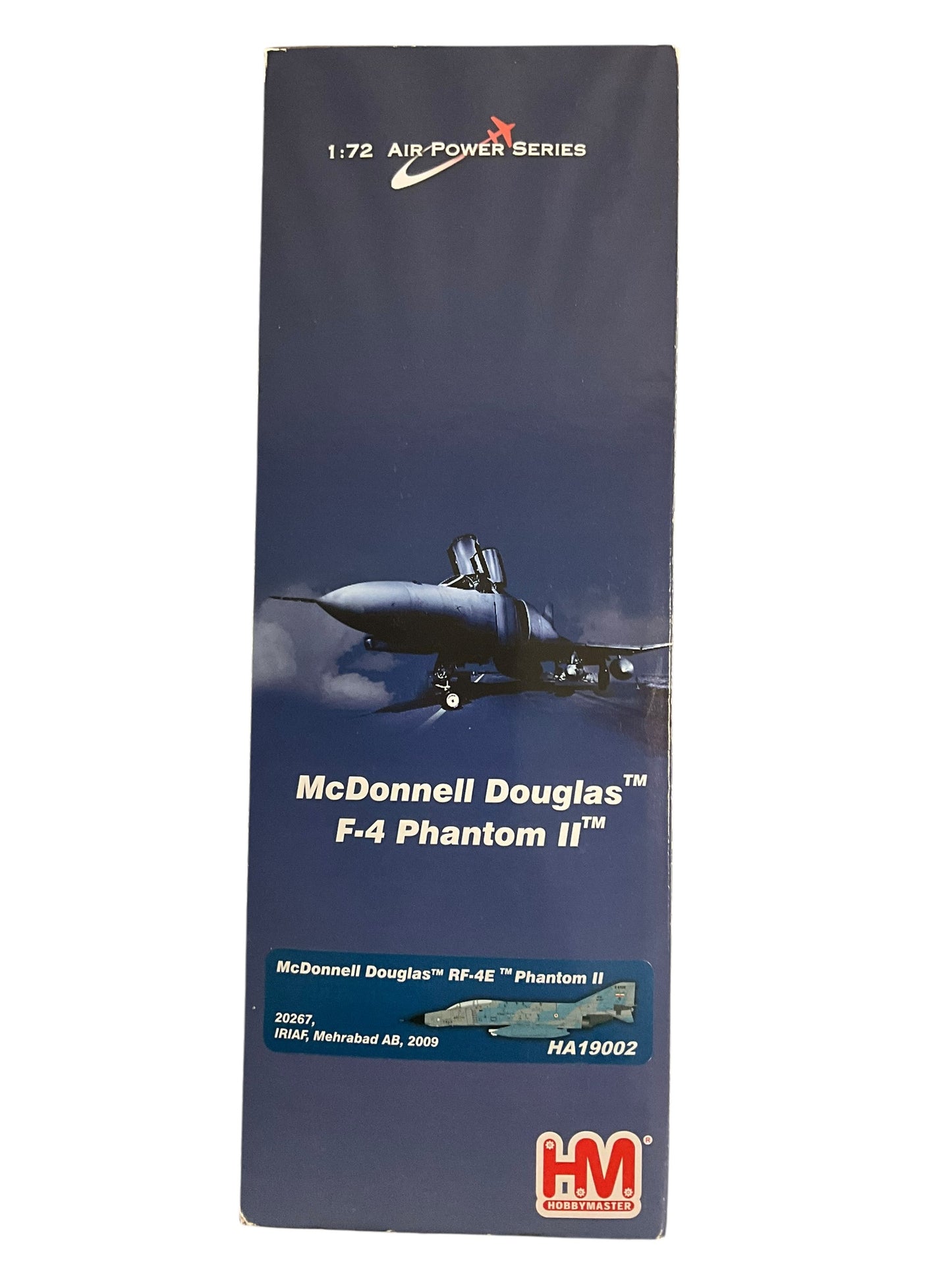 1/72 HobbyMaster (HA19002) McDonnell Douglas RF4E Phantom II (s/n 72-0267) Blue & Grey Camo, Mehrabad AB, 2009 Islamic Republic of Iran Air Force (Limited Edition)