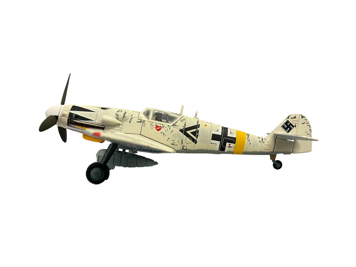 1/72 Corgi (AA27101) Messerschmitt Bf109G-6 White Winter Camo, flown by Erich Hartmann ("Ace of ALL Time" with 352 Kills) Hungary 1945, Kommandeur 1/JG53 Drittes Reich Luftwaffe (Limited Edition #1831 of Only 2000) 2013 Release