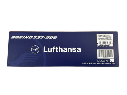 1/200 JC200 (XX2381) Boeing B737-500 (D-ABIN) "Langenhagen"- DLH 6th Livery with Football Nose - Lufthansa (Limited Edition)