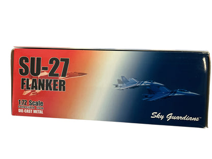 1/72 (Witty Wings) Sky Guardians (WTW-72-014-007) Sukhoi SU27 Flanker-B (Blue 38) "Evil Eye" 3-Tone Blue Splinter Pattern Camo, Russian Air Force (Limited Edition)
