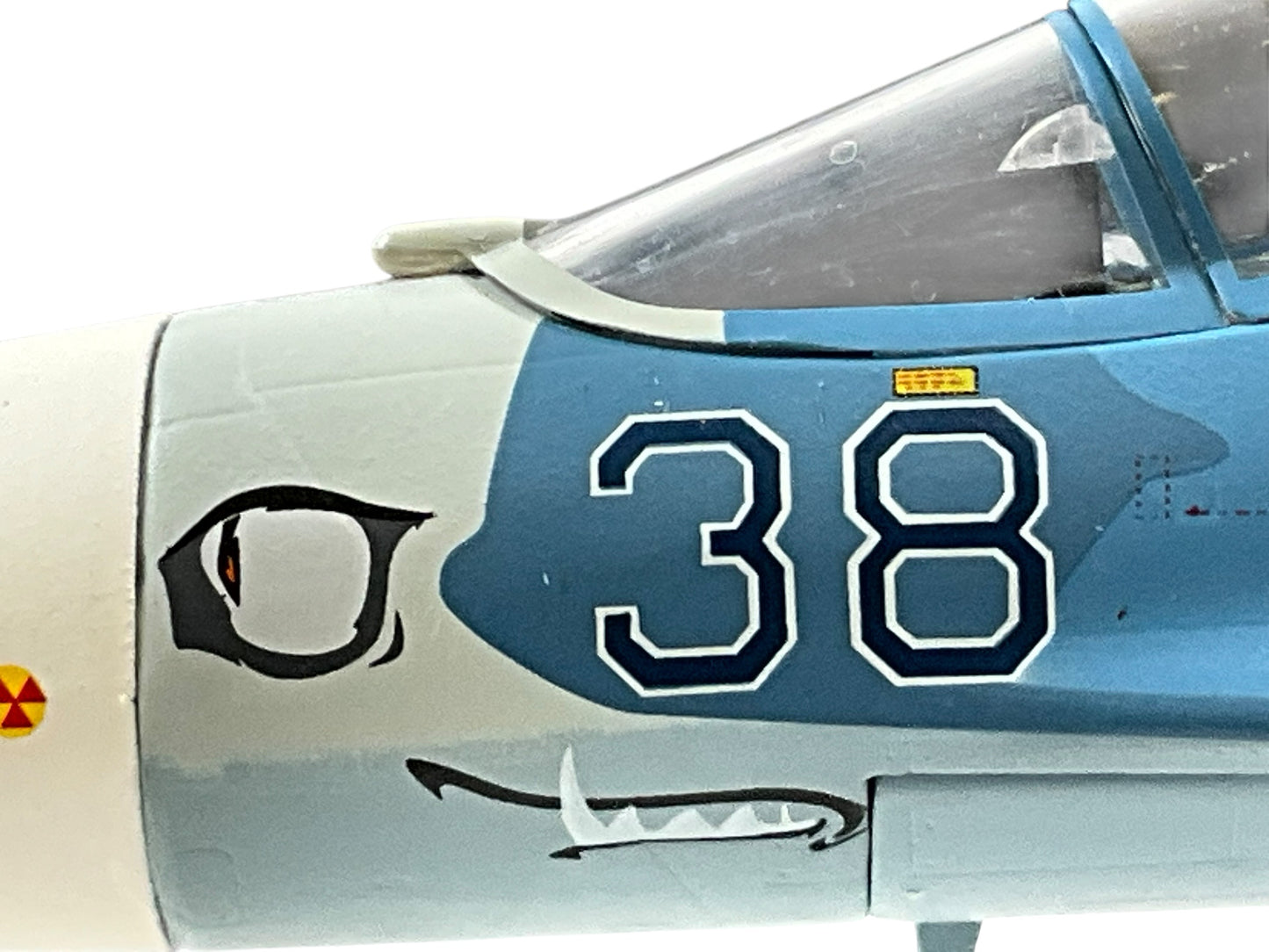 1/72 (Witty Wings) Sky Guardians (WTW-72-014-007) Sukhoi SU27 Flanker-B (Blue 38) "Evil Eye" 3-Tone Blue Splinter Pattern Camo, Russian Air Force (Limited Edition)