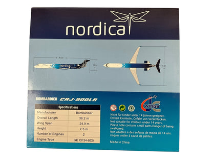 1/200 JC Wings (JC2LOT366) Bombardier CRJ900LR (ES-ACB) "nordica" LOT Polish Airlines (Limited Edition) 2020 Release
