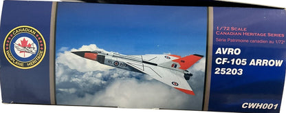 1/72 (HobbyMaster) Canadian Warplane Heritage Museum (CWH001) Avro (Canada) CF105 Arrow (25203) RL203 (Limited Edition of 3000)