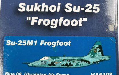 1/72 Hobbymaster (HA6108) Sukhoi SU25M1 Frogfoot (Blue 08) Digital Camo Mykolaiv/Kulbakino AB, 299 BrTA, Ukraine Air Force (Limited Edition)