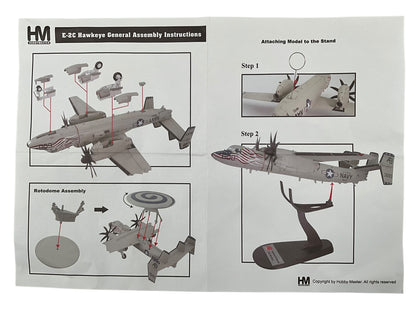 1/72 HobbyMaster (HA4811) Northrop/Grumman E2C Hawkeye (164496) May 2011 USS Harry S. Truman VAW-126 "Seahawks" U.S. Navy (Limited Edition)