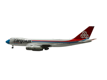 1/200 JC Wings (XX20079C) Boeing B747-8F (LX-VCF) "Not Without My Mask" (Interactive Series) Cargolux (Limited Edition) 2021 Release