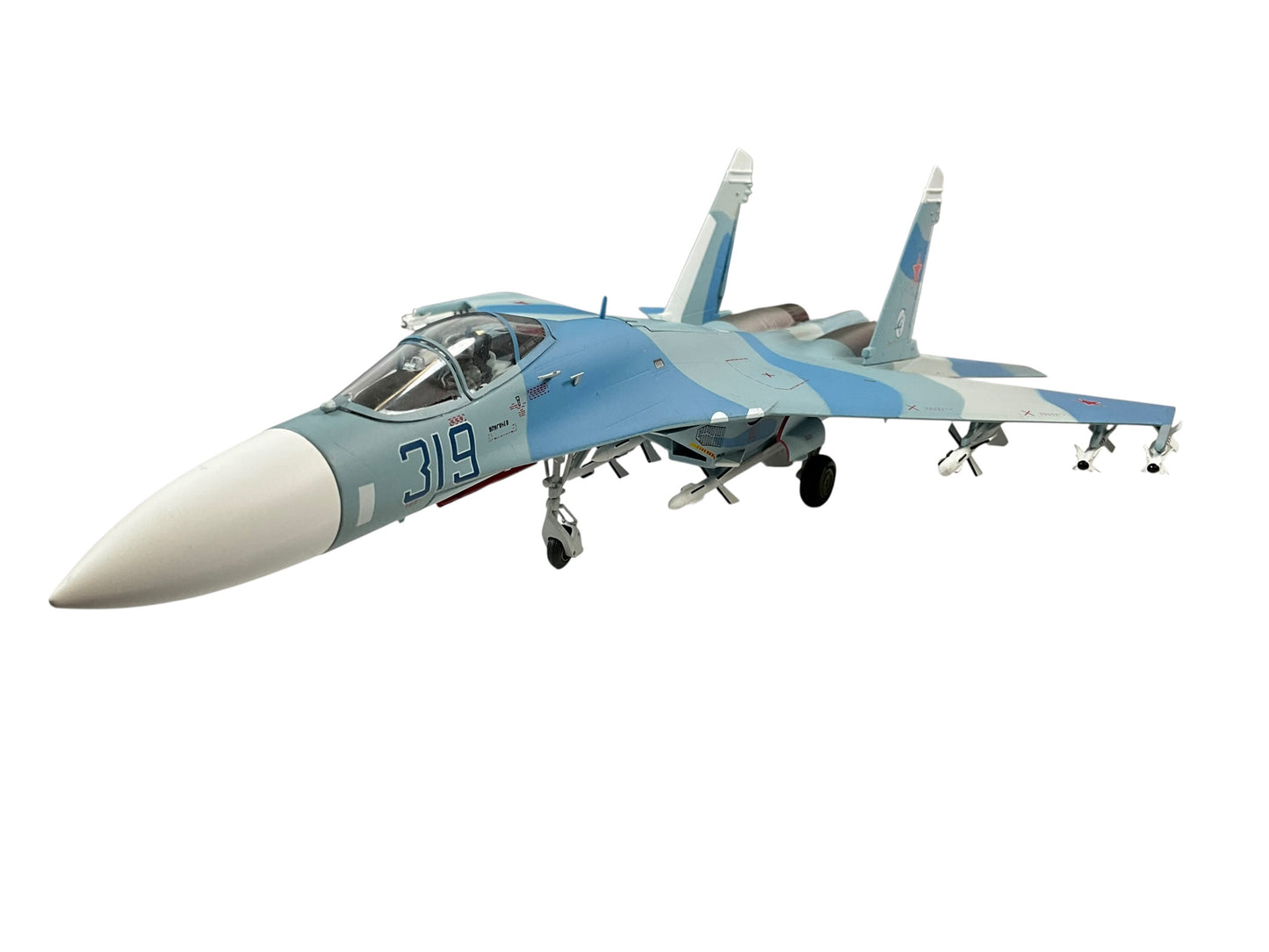 1/72 (Witty Wings) Sky Guardians (WWT-72-014-004) Sukhoi SU27 Flanker-B (Blue 319) 3-Tone Blue Camo, Soviet Air Force (Limited Edition)