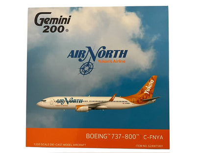 1/200 Gemimi200 (G2ANT1491) Boeing B737-800 (C-FNYA) Air North Livery with "Yukon" MooseHead Tail, Air North (Limited Edition) 2026 Release