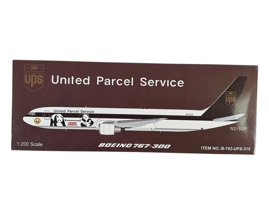 1/200 (Inflight200) B Models (B-763-UPS-315) Boeing B767-300ERF (N315UP) "Panda Express" Bejing-Atlanta UPS (Limited Edition) 2025 Release