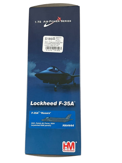 1/72 HobbyMaster (HA4444) Lockheed F35A "Husarz" (3501) Polisdh Air Force 2024 (Limited Edition) 2026 Release