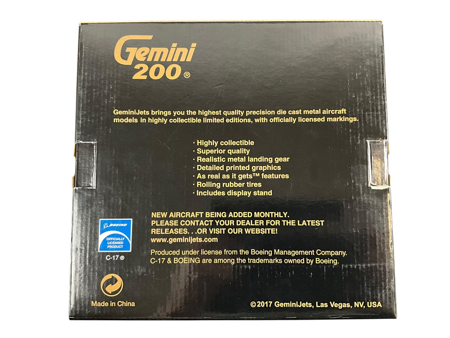 1/200 Gemini200 (G2CAF646) Boeing (C-17A) CC-177 Globemaster-III (17704) - CAF Low Vis Grey Livery - 429 "Buffalo" Sqdn - Canadian Armed Forces (Limited Edition) 2017 Release