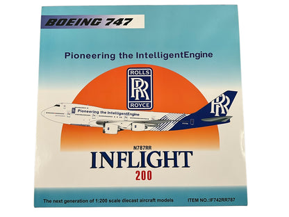 1/200 Inflight200 (IF742RR787) Boeing B747-267B (N787RR) "Pioneering the Intelligent Engine" -RR Flying Testbed- Rolls-Royce (Limited Edition)