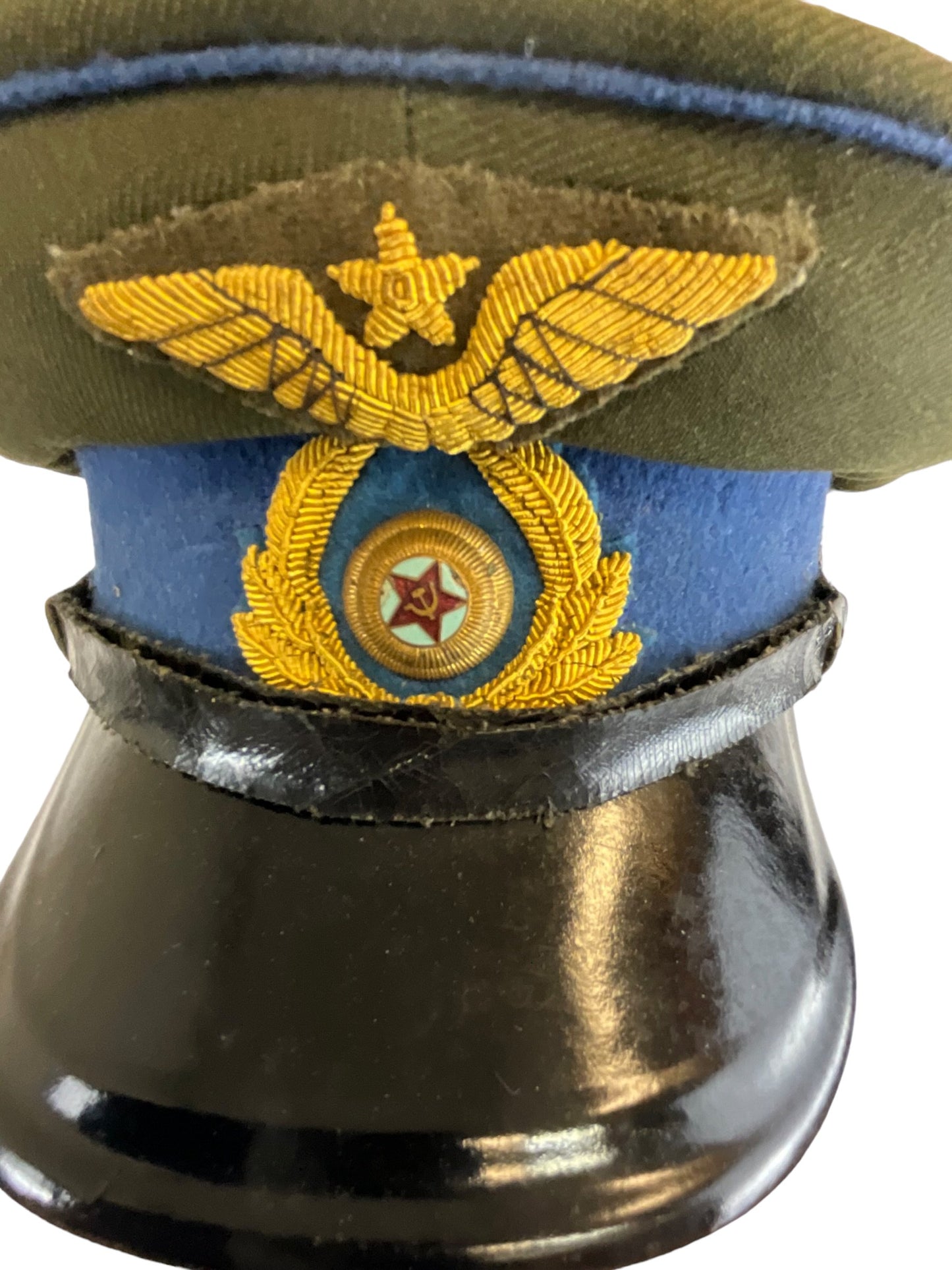 WW2 Russian Soviet Army Air Force Officers Peak Cap Hat