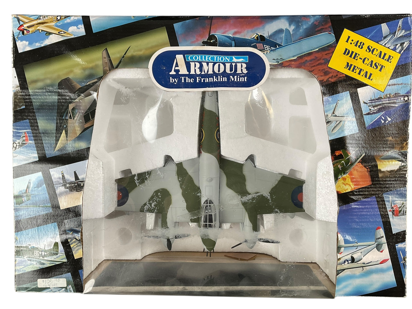 1/48 Franklin Mint/Armour (G11B641) De Haviland DH98 Mosquito Mk VI  (TH-M + NS850) "Black Rufe" as flown by Squadron Leader Robert Kipp, 418 Sqn "City of Edmonton" R.C.A.F. (Limited Edition)