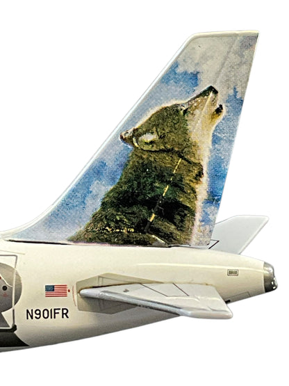 1/200 Genini200 (G2FFT054) Airbus A319 (N901FR) "CargoDawg" Howling Wolf Tail Frontier Airlines (Limited Edition) 2008 Release