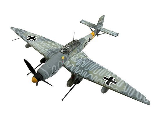 1/48 Franklin Mint/Armour (B11E183) Junkers JU87-D5 Stuka (S2+T) 2/Tone Grey Winter Camo w/GAD Spray Can Snow "Operation Barbarosa" 1943 Sturzkampfgeschwader 77 (III/StG-77) Deutsch Reich's Luftwaffe (Limited Edition)