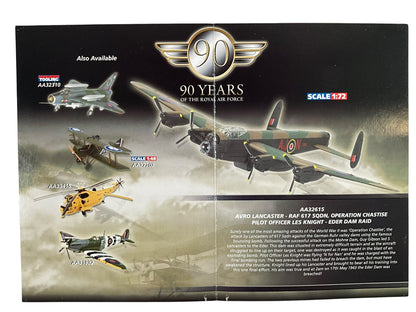 1/72 Corgi (AA32615) Avro Lancaster (ED912 / AJ+N) Flown by P/O Les Knight "Operation Chastise" Eder Dam Raid 617 Sqdn R.A.F. (Limited Edition #1063 of ONLY 1501)