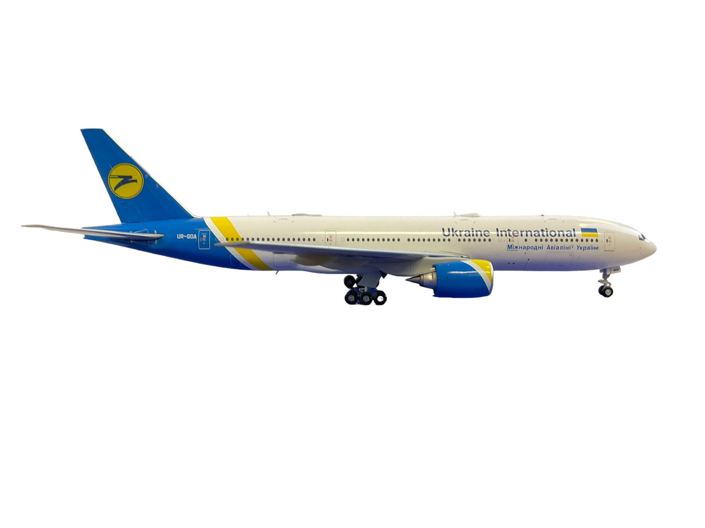 Ukrainian International Airlines Boeing 777-200ER JC Wings 1:200 Scale Die Cast Model NIB