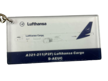 1/200 (Inflight200) J-Fox (JF-A321-025) Airbus A321-200 (D-AEUC) "Hello Europe" 7th Livery Lufthansa Cargo (Limited Edition)