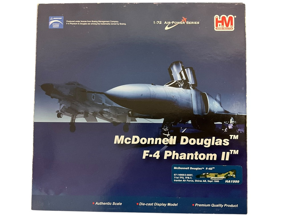 1/72 HobbyMaster (HA1999) McDonnell Douglas F4D Phantom II (67-14869/3-6697) Shiraz AB, Sept 1980, 71st TFS, TFB.7, Islamic Republic of Iran Air Force (Limited Edition)