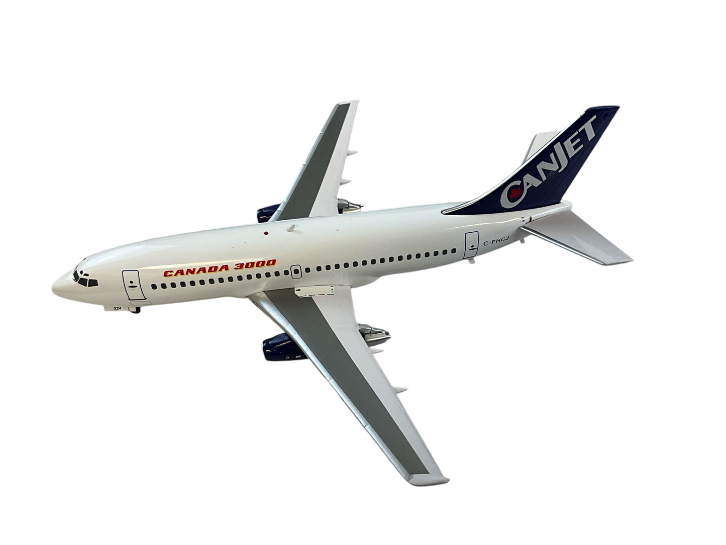 1/200 Inflight200 (IFCAN73200313) Boeing B737-201 (C-FHCJ) Transitional Livery with Canada3000 Titles & CanJet Tail - Canada3000 (Limited Edition #45 of ONLY 54)