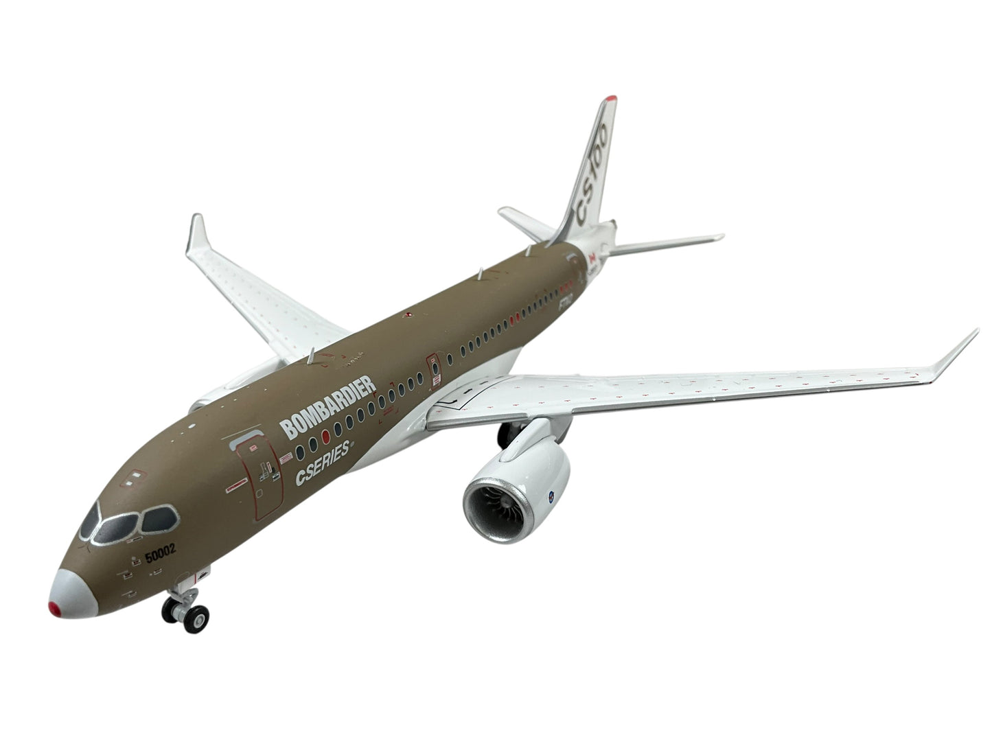 1/200 JC Wings (LH2056) Bombardier CS100 C-Series (C-GWYD) "FTV2" Primer Livery. Bombardier (Limited Edition)