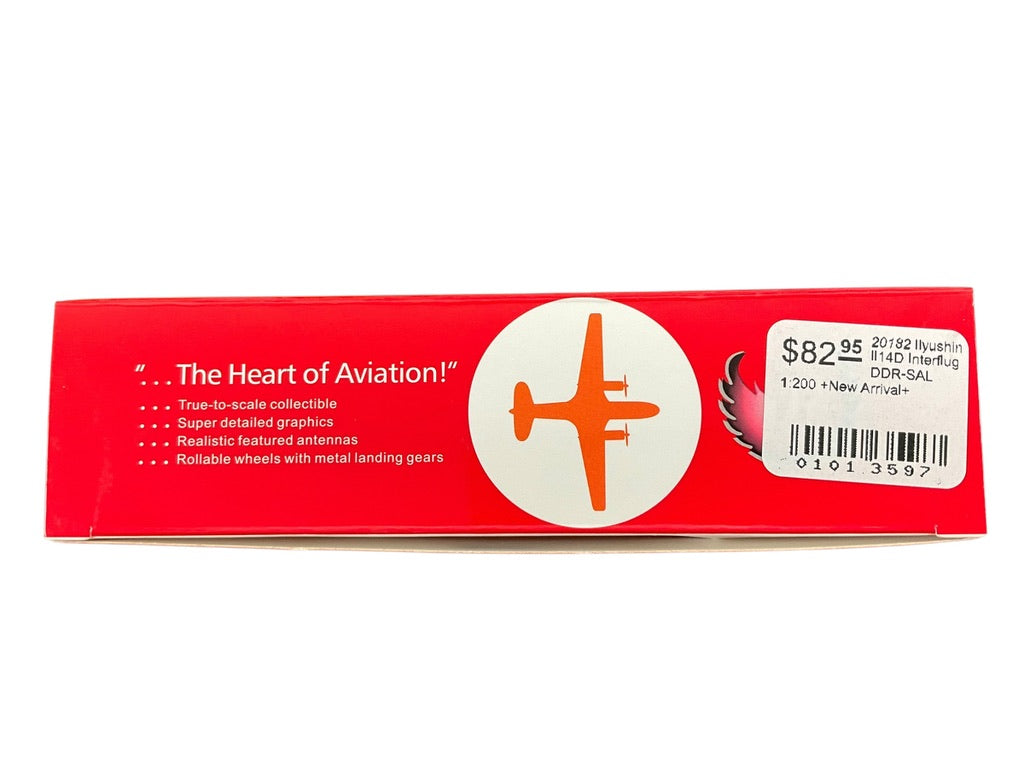 1/200 Phoenix (20182) Ilyushin IL-14P (DDR-SAL) Interflug (Limited Edition) 2025 Release