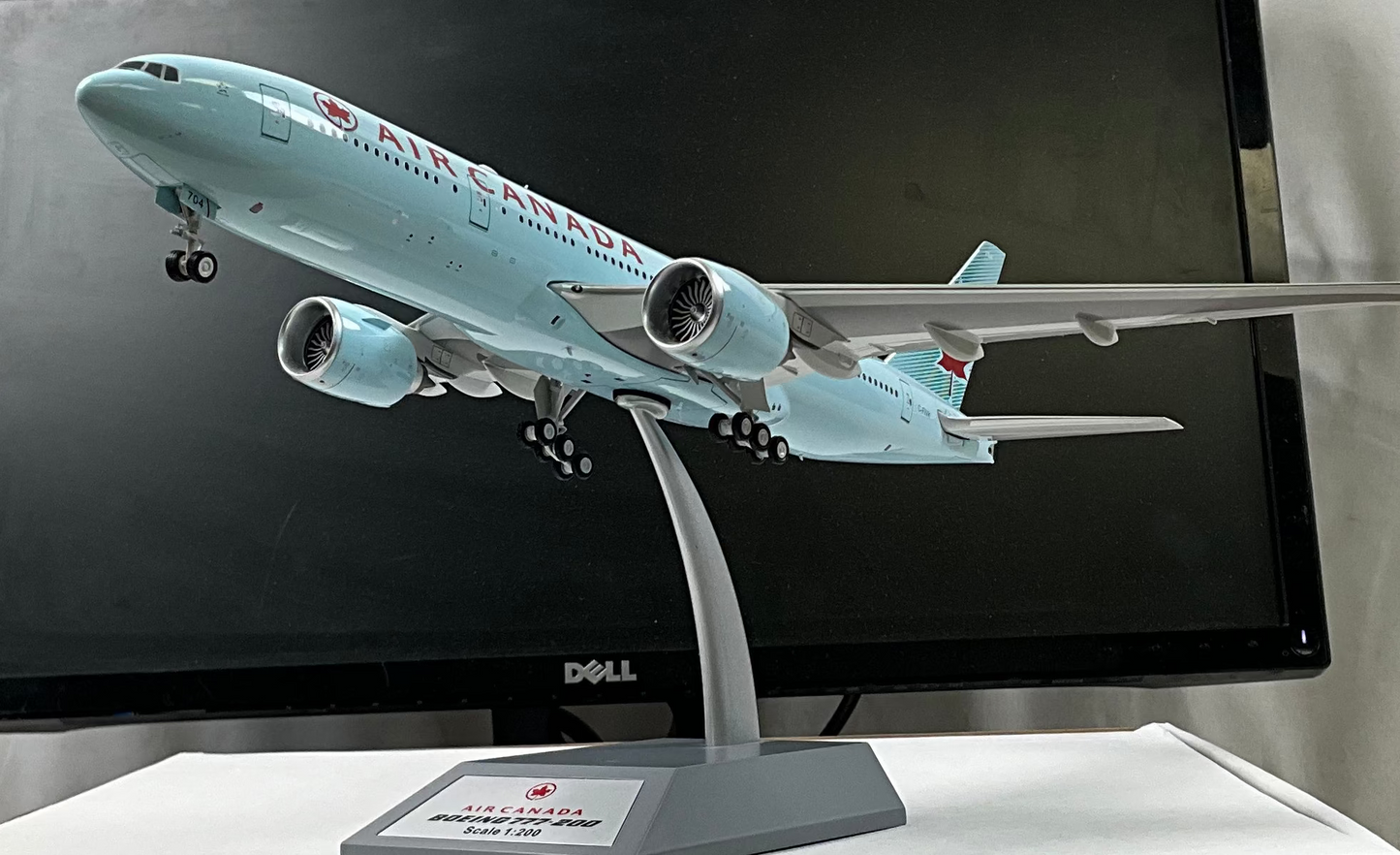 1/200 (Inflight200) B-Models (B-772-IVK) Boeing B777-200LR (C-FIVK) 2004 Sky-Blue 5th Livery, Air Canada (Limited Edition)