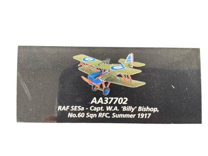 1/48 Corgi (AA37702) Royal Aircraft Factory SE5a (A8936) flown by Capt. W.A. "Billy" Bishop (Allies Ace of Aces with 72 Kills) No,80 Sqdn R.F.C. (Limited Edition of Only 3710)