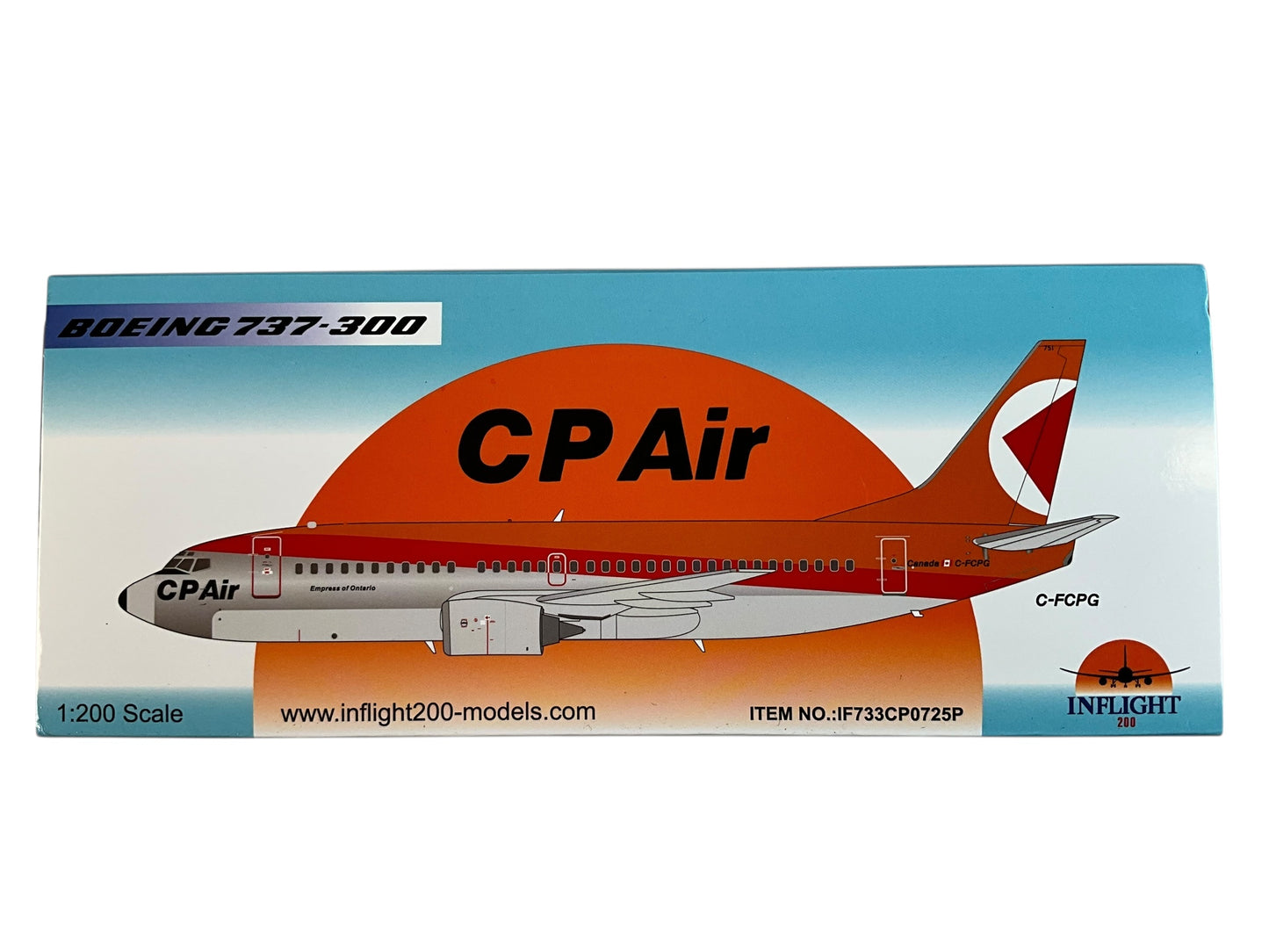 1/200 Inflight200 (IF733CP0725P) Boeing B737-300 (C-FCPG) "Empress of Ontario" CP Air (Limited Edition of Only 144)