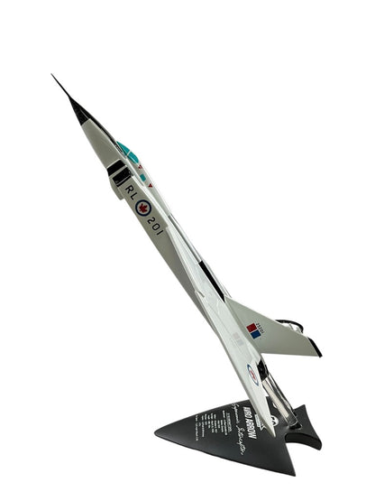1/72 50th Anniversary of "1st Flight" of Avro Canada CF105 Arrow RL201 Resin Model with Dedication Tail Stand (Limited Edition)