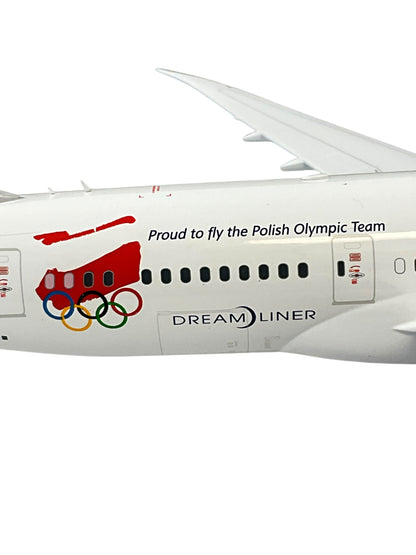 1/200 JC-WIings (JC2LOT2081) Boeing B787-8 (SP-LRH) Dreamliner (SP-LRH) * Proud To Fly the Polish Olympic Team * LOT Polish Airlines 2018 (Limited Edition)