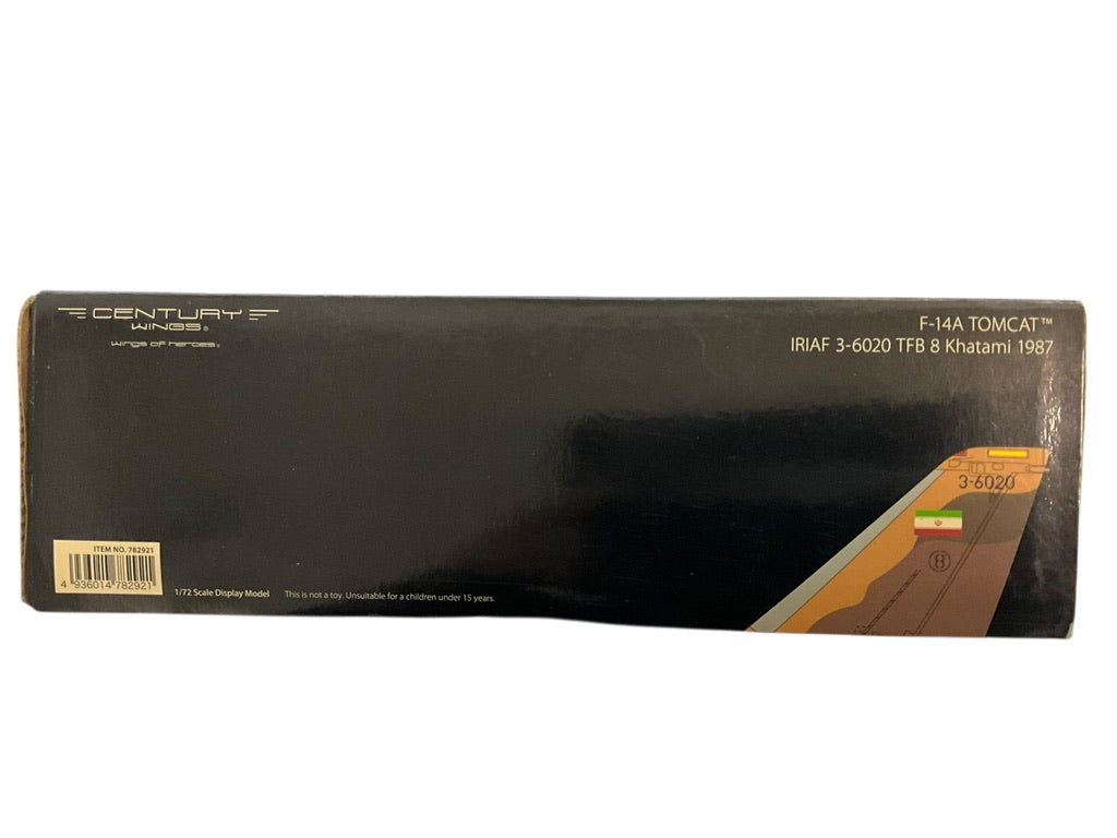 1/72 Century Wings (782921) Grumman F14A Tomcat (3-6020) Khatami, TFB-8, 82nd TFS, Islamic Republic of Iran Air Force 1987 (Limited Edition #1307 of Only 1500)